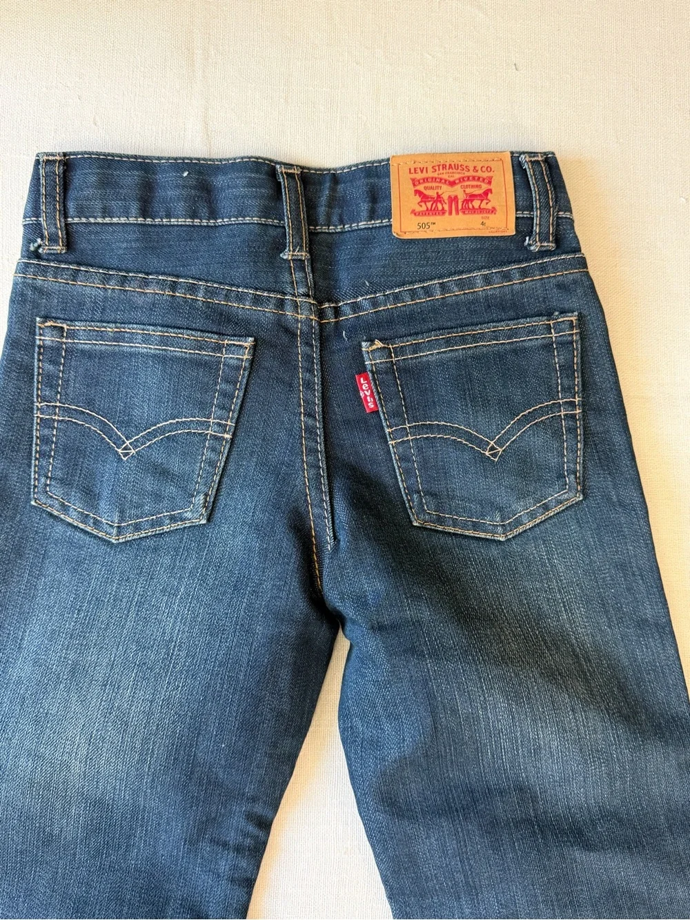 Levi's Kids Dark Blue Straight Jeans